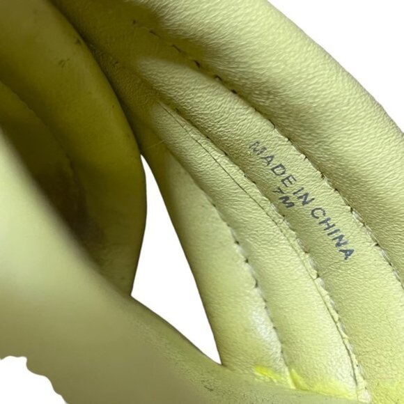 Tory Burch Kira Quilted 55mm Heel Sandal in Butter Yellow Color Women Size 7M - Picture 7 of 14